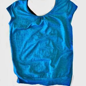 CHICHI ACTIVE TURQUOISE X back work out top 